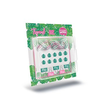 Set Tropical Clips, Pins, Aprietapapeles