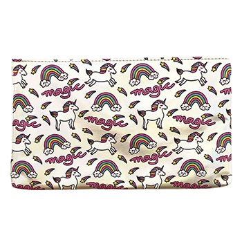 Cartuchera Kawaii Con Bolsillo Glitter