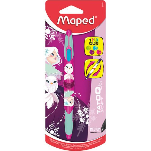 Boligrafo Maped 4 Colores Tatoo Princess Blister