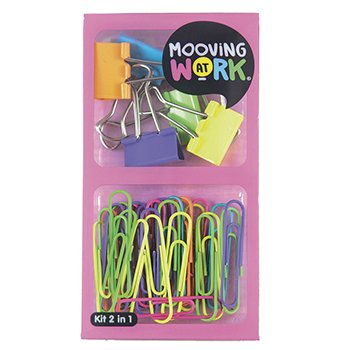 Kit Mooving Clips/Aprietapapel 2 En 1 Pink
