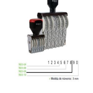 Sello Numerador Manual Traxx  3 Mm