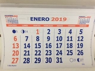 Calendario Mensual Nº 30 30 Ml