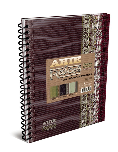 Cuaderno Arte Raices 16 X 21 x 120 hojas Tapa Dura