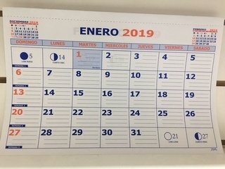 Calendario Mensual Nº 35 35 Ml