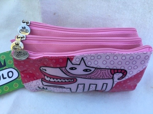 Cartuchera Milo Locket 3 Cierres Pvc