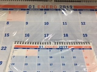 Calendario Mensual 43 Ml