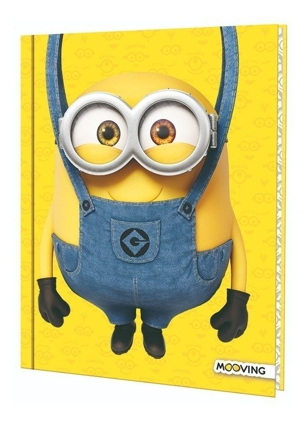 Cuaderno Minions 16 X 21 Tapa Dura 48 Hojas rayadas