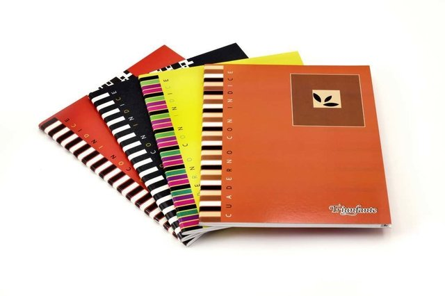 Cuaderno con índice tapa flexible x 48 hojas rayado