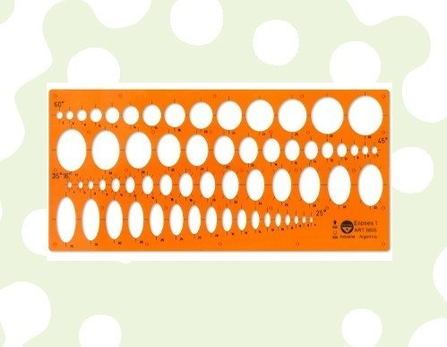 Plantilla Pizzini 5806 Elipses 1