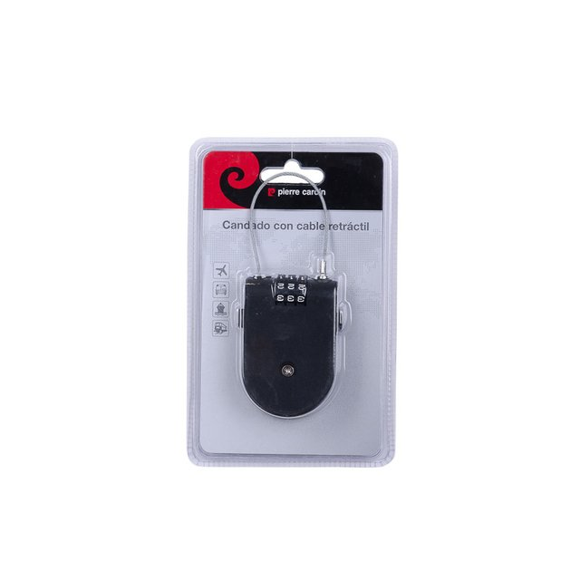 Candado Pierre Cardin C/Cable Retractil  61.7525