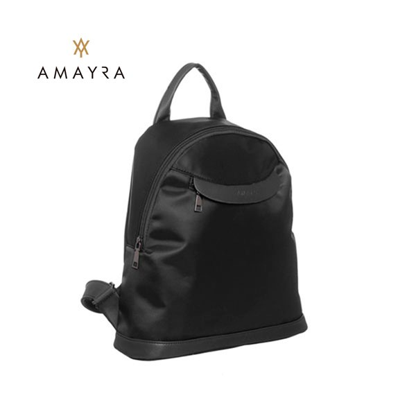 Mochila Amayra Pvc Seda Negra 67.C3018.1