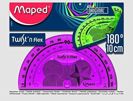 Transportador Maped 180º Twist Flex
