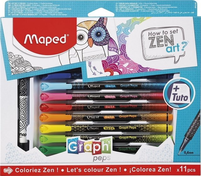 Set Maped 11 Piezas How To Zen Art