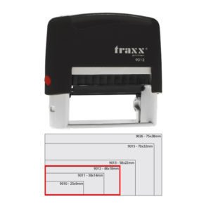 Sello Automatico 18 X 48 Traxx 9012 Con Texto