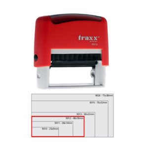 Sello Automatico 18 X 48 Traxx 9012 Con Texto