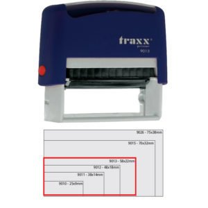 Sello Automatico 22 X 58 Traxx 9013 Con Texto