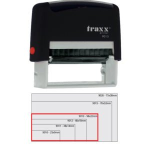 Sello Automatico 22 X 58 Traxx 9013 Con Texto