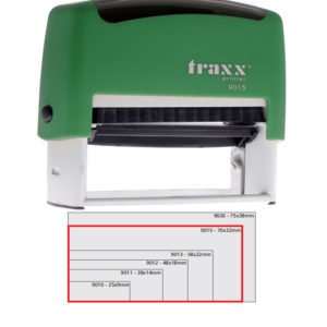Sello Automatico 30 X 70 Traxx 9015 Con Texto
