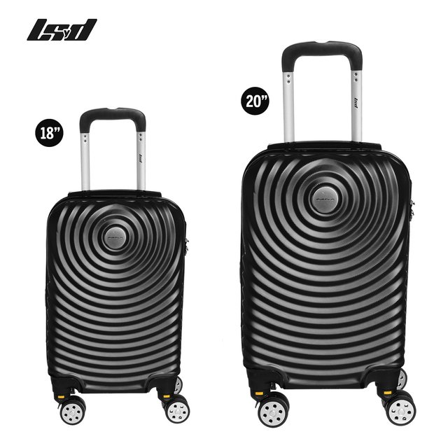 Valija Abs Rigida Negra Set X 2 (18" Y 20")