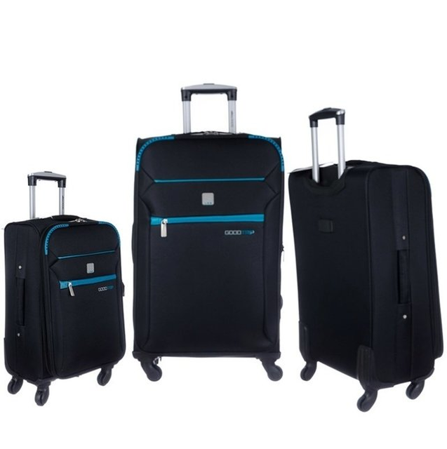 Valijas Ls&D Set X 3 Goodtrip 91.9040 Negro Con Verde