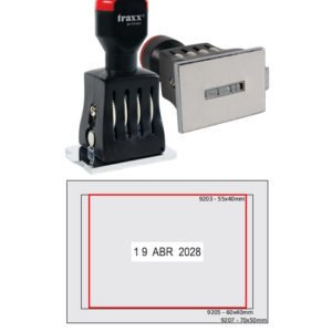 Sello Fechador Manual Placa Rectangular Traxx