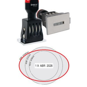 Sello Fechador Manual Placa Rectangular Traxx
