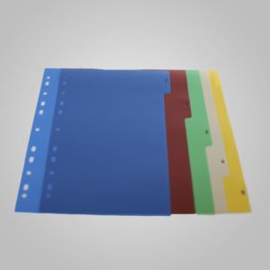 Separador Plastico A4 Liggo Colores