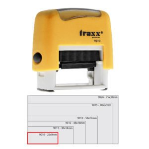 Sello Automatico 9 X 25 Mm Traxx 9010 Con Texto