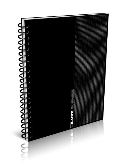 Cuaderno Arte Bussines T/Plastica 16 X 21 120 Hojas cuadriculadas