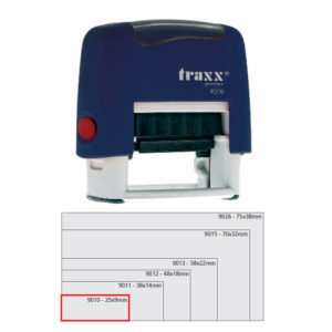Sello Automatico 9 X 25 Mm Traxx 9010 Con Texto