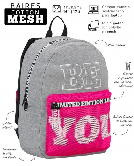 Mochila Baires Cotton Mesh