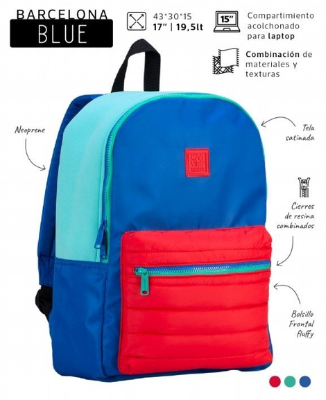 Mochila Barcelona Azul