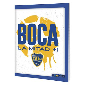 Cuaderno Boca 16 X 21 Tapa Fleible X 48 Hjs Original