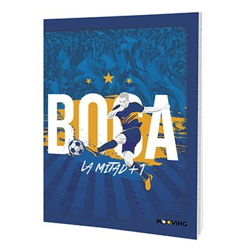 Cuaderno Boca 16 X 21 Tapa Fleible X 48 Hjs Original