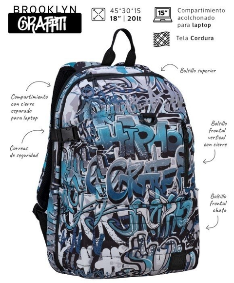 Mochila Brooklyn Graffiti