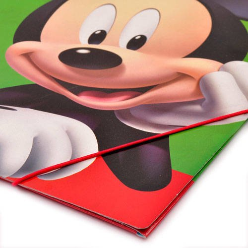 Carpeta Carton Solapa/Elastico Oficio Mickey Original