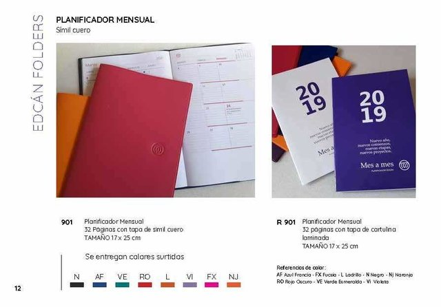 Agenda Edcan Planificador 901 Mensual