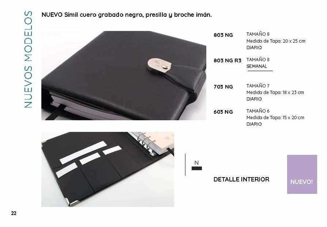 Agenda Edcan Nº8 803 Simil Cuero Con Iman