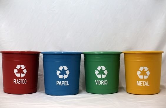 Cesto Papelero Recoleccion Selectiva X 4 unidades