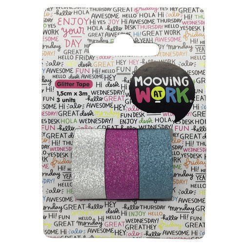 Cinta Glitter Tape 1,5 Cm X 3 Mts 3 Unidades