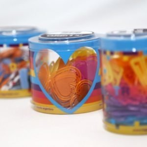Clips Plastico Corazon Pote X 100