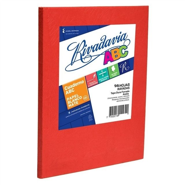 Cuaderno Rivadavia Abc 19 X 23 X 48 Rayado