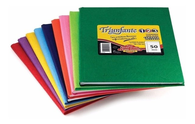 Cuaderno Triunfante tapa dura x 50 hojas rayado