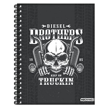 Cuaderno Rebel A4 Tapa Dura X 120 Hjs Rayadas