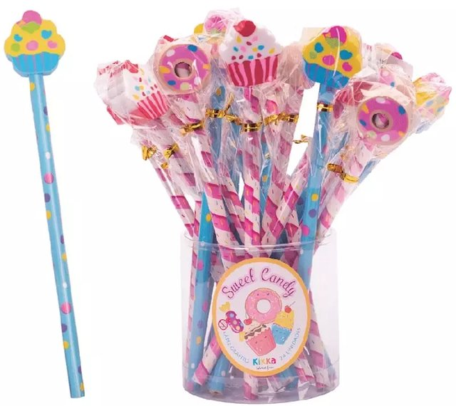Lapiz Con Goma 2 D Cupcakes
