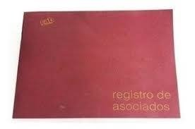 Libro Registro De Asociados Tapa Dura 1 Mano