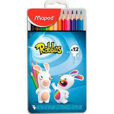 Pinturitas Maped Rabbids X 12 En Lata