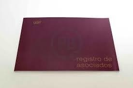 Libro Registro De Asociados Tapa Flexible