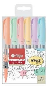 Resaltador Filgo Lighter Fine Pastel X 6