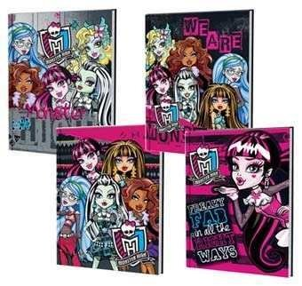Cuaderno Monster High 16 X 21 Tapa Dura X 48 Hojas